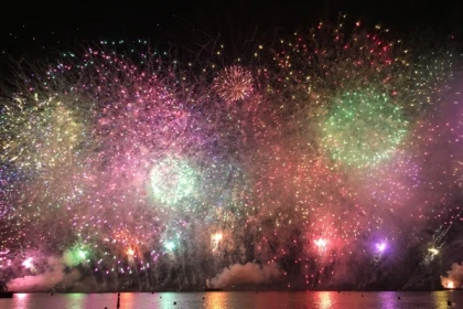 Feuerwerk am Meer in Cannes - Exploregion