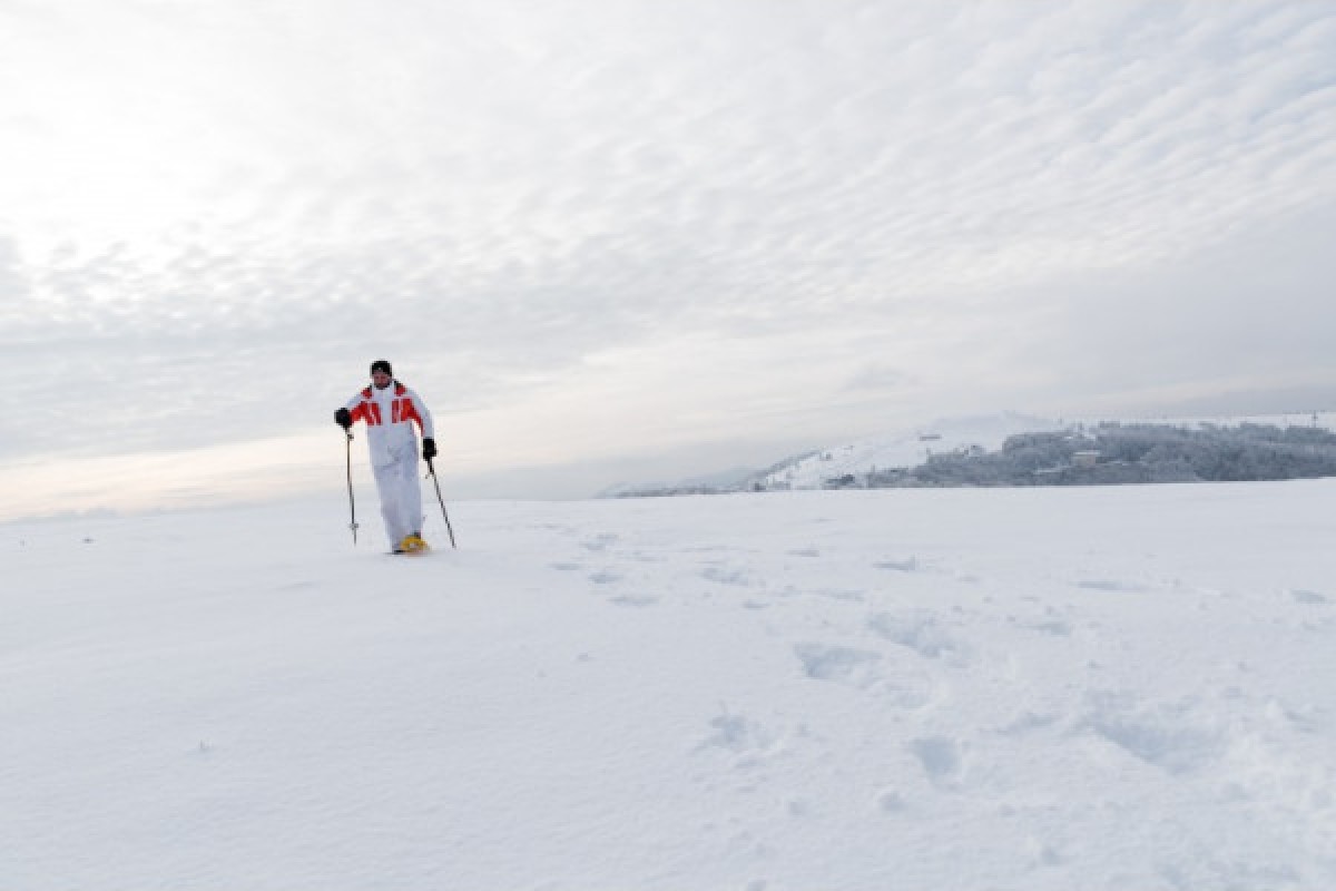 Spaziergang am Neujahrstag auf dem Ballon d'Alsace - Exploregion