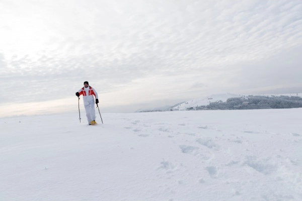 Spaziergang am Neujahrstag auf dem Ballon d'Alsace - Exploregion