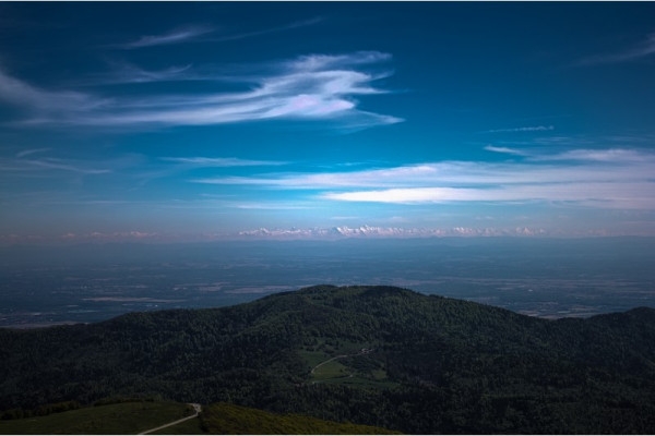 Spaziergang am Neujahrstag auf dem Ballon d'Alsace - Exploregion